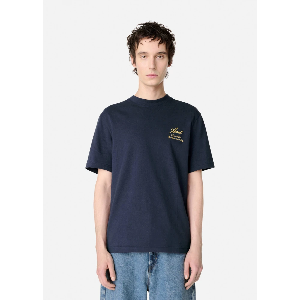 Axel Arigato Atelier T-Shirt Blue Heren
