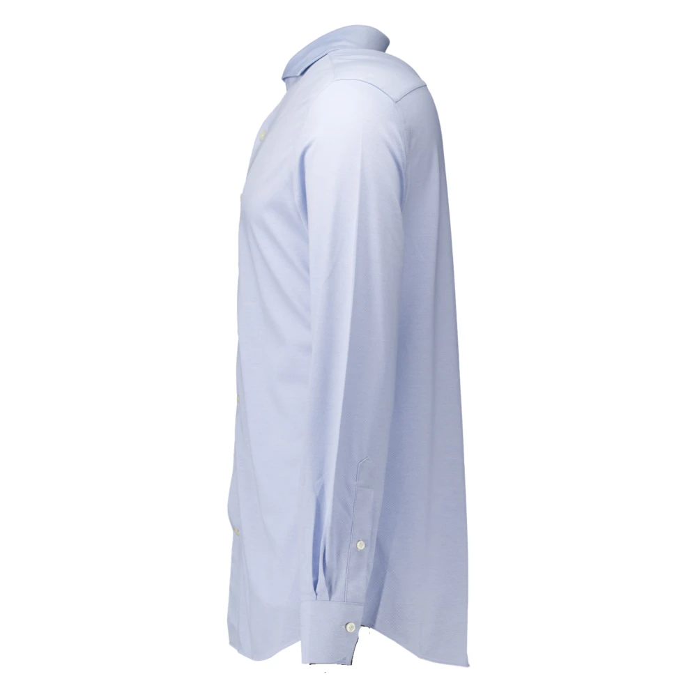 Profuomo Lichtblauw Overhemd Lange Mouw Blue Heren
