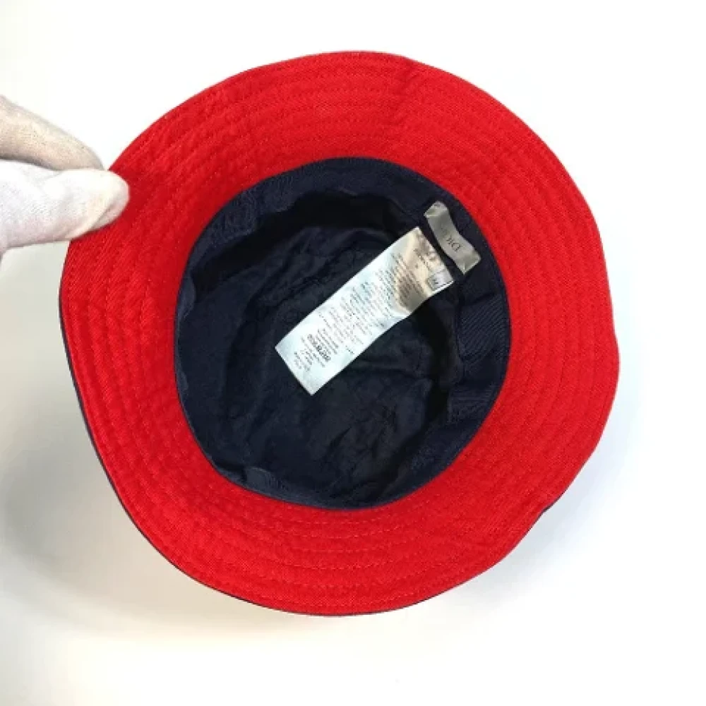 Dior Vintage Pre-owned Cotton hats Blue Dames