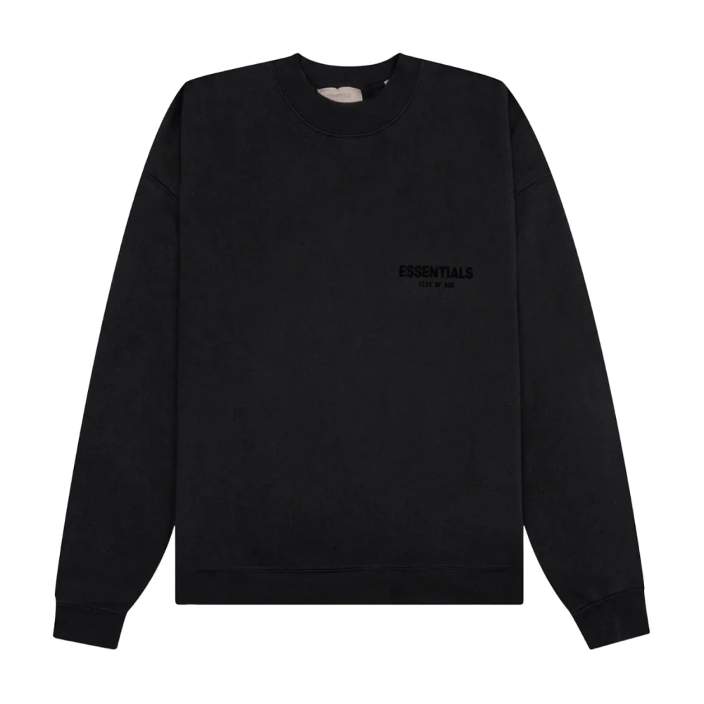 Fear Of God Zwarte Logo Sweatshirt Black Heren