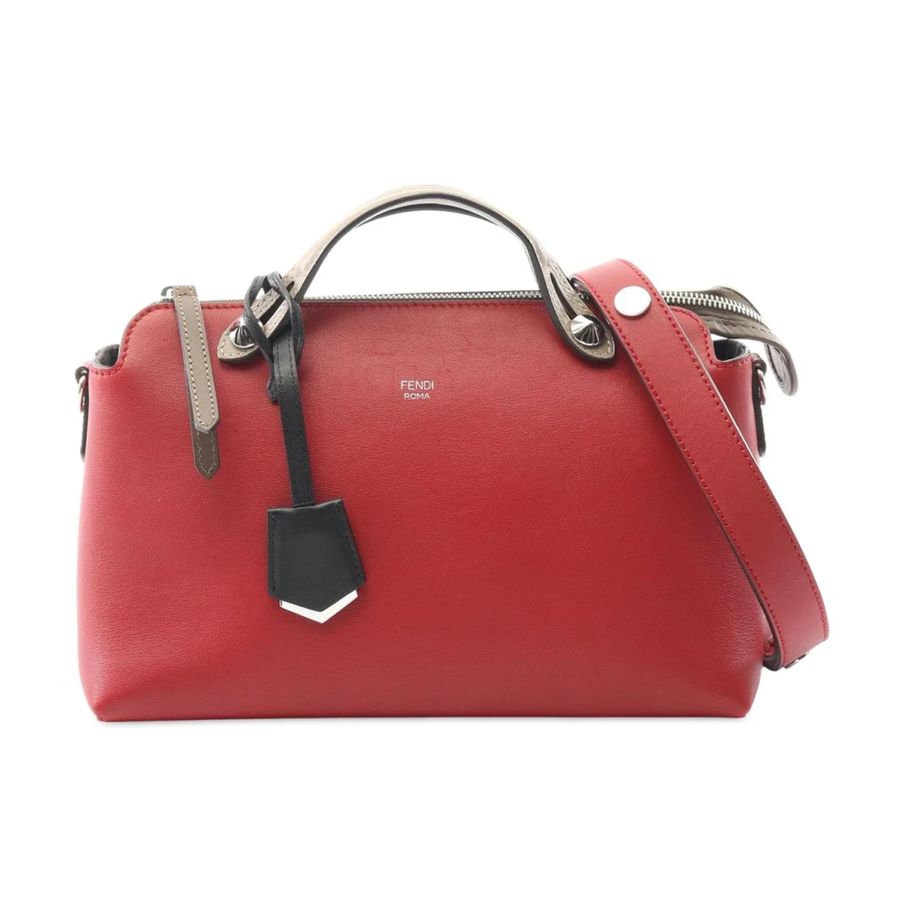 Fendi Vintage Women's Red Pre-Owned Vintage Leather Satchel Bag