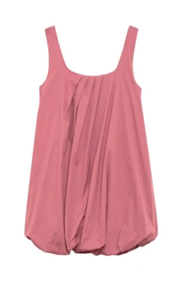 Balloon Poplin Dress