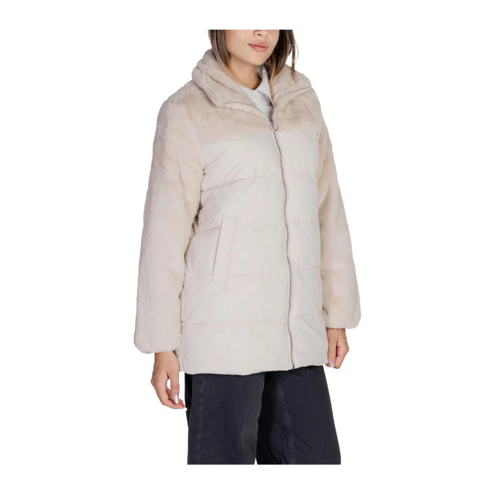Only Polyester Jassen & Mantels Collectie Beige Dames