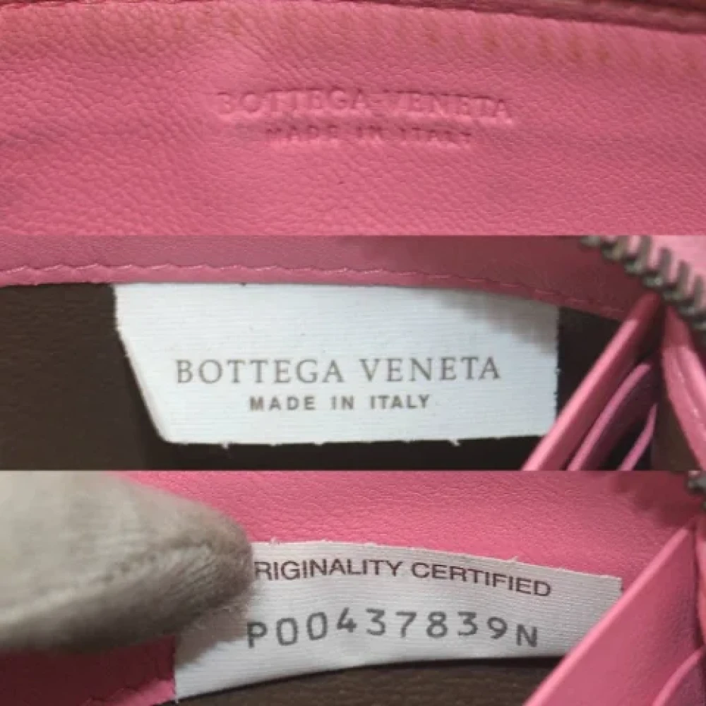 Bottega Veneta Vintage Pre-owned Fabric wallets Pink Dames