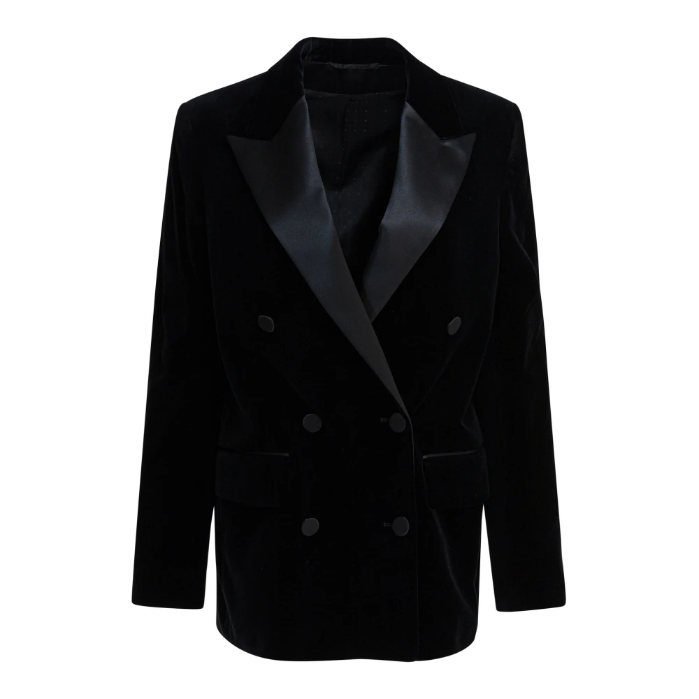 Golden Goose Women's Black Blazers, Xs, Velvet Blazer