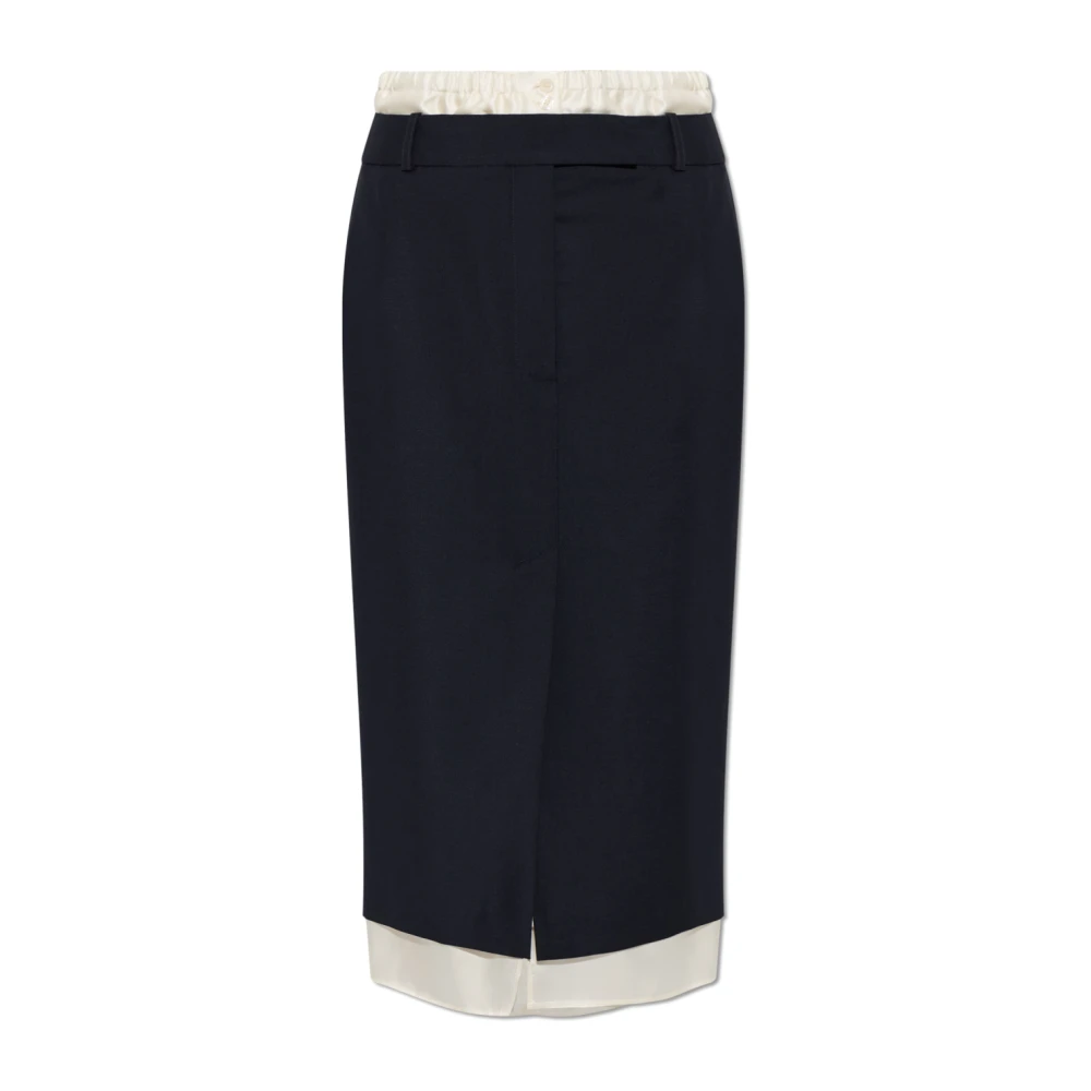 Róhe Vrouw Blauw Rokken Dames, Xs, Midi Skirts