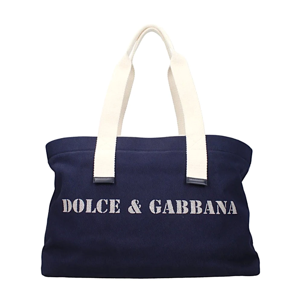 Dolce & Gabbana Stijlvolle leren tas voor vrouwen Blue Heren