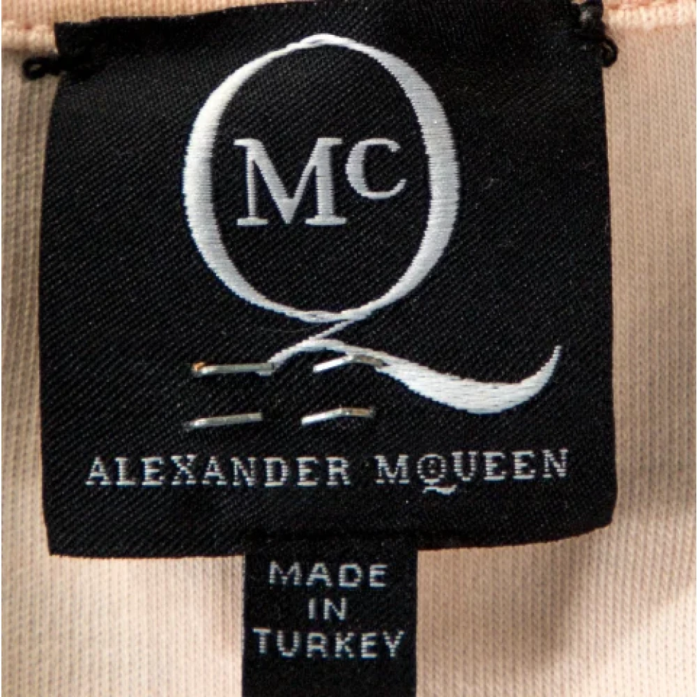 Alexander McQueen Pre-owned Cotton dresses Beige Dames