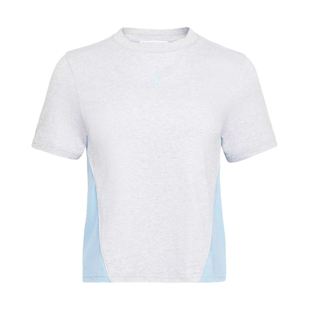 JW Anderson Gepaneelde Ronde Hals T-shirts en Polos Gray Dames