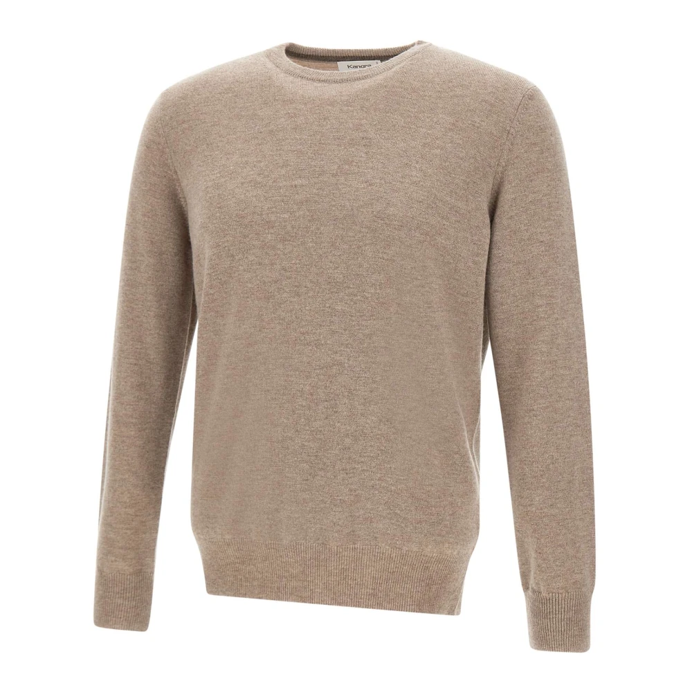 Kangra Kasjmierwollen Trui Duif Grijs Beige Heren