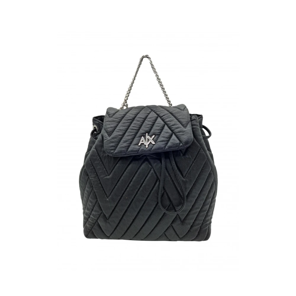 Armani Exchange Synthetisch Leren Rugzak Black Dames