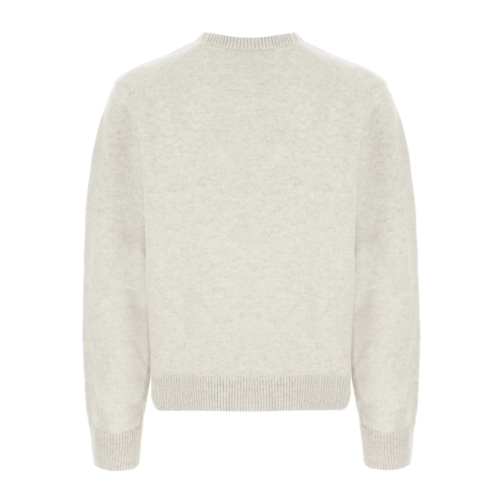 Maison Kitsuné Stijlvolle Gebreide Collectie Gray Heren