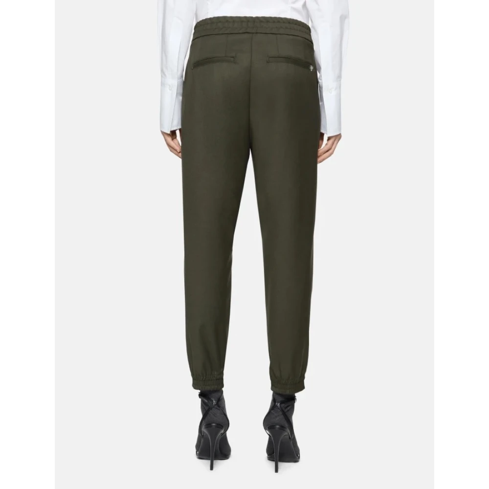 Dondup Zachte gabardine joggerbroek Green Dames