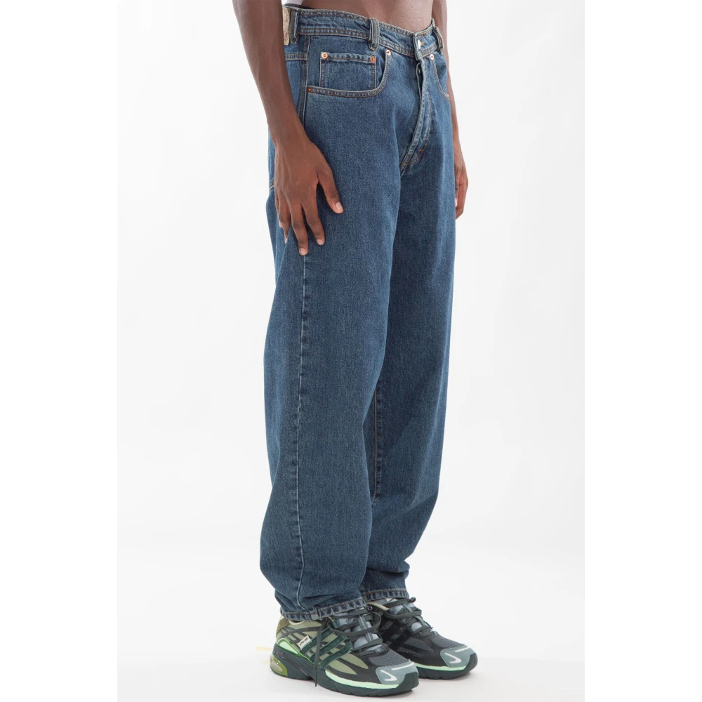 Magliano Back Patch Jeans Blue Heren