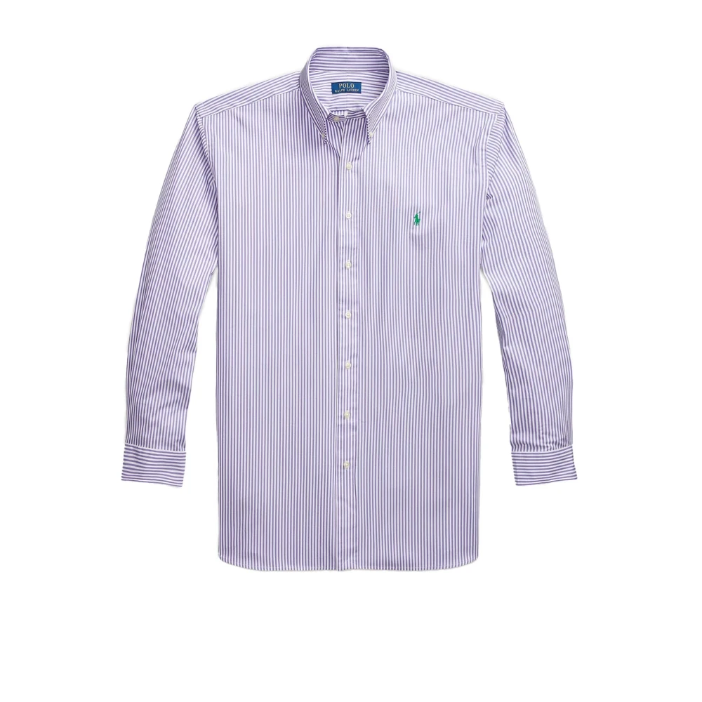 Polo Ralph Lauren Paarse Gestreepte Casual Overhemd Purple Heren