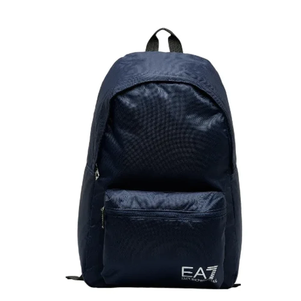 Armani Pre-owned Nylon backpacks Blue Dames