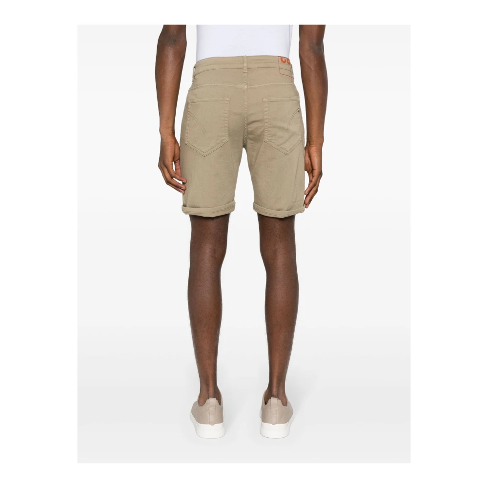 Dondup Beige Bermuda Shorts voor Mannen Beige Heren
