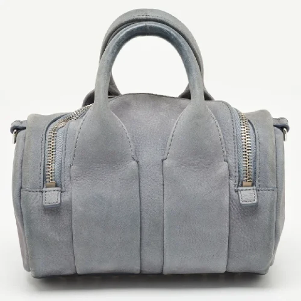 Alexander Wang Pre-owned Suede handbags Gray Dames