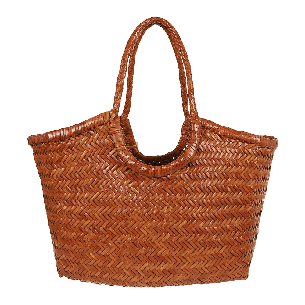 Dragon Diffusion Bruine Shopper Tas met Geweven Design Brown Dames