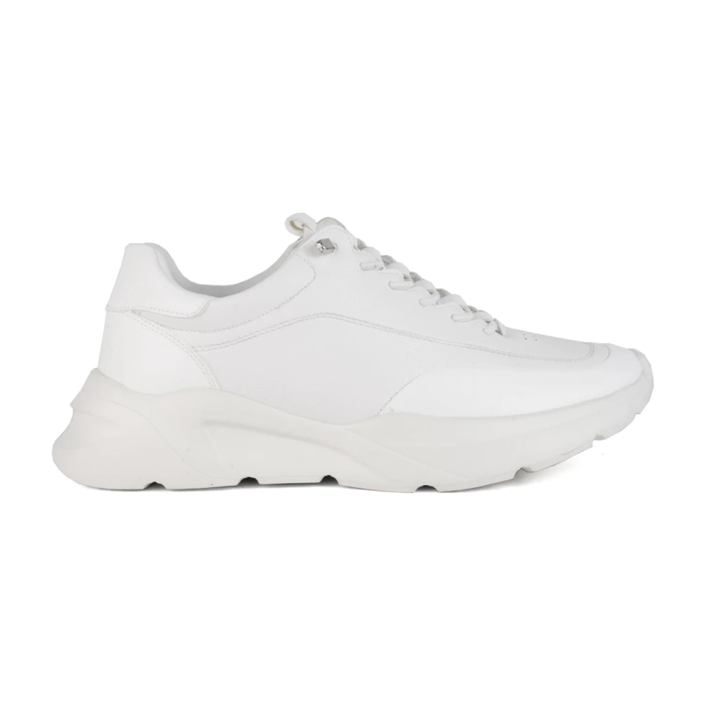 Santino Milano Witte Gesloten Sneakers voor Mannen Heren Schoenen
