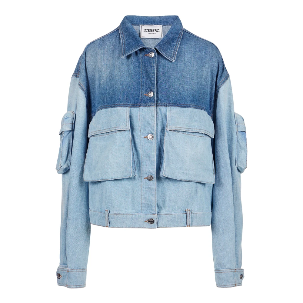 Iceberg Indigo New Shape Jack in Gewassen Denim Blue Dames