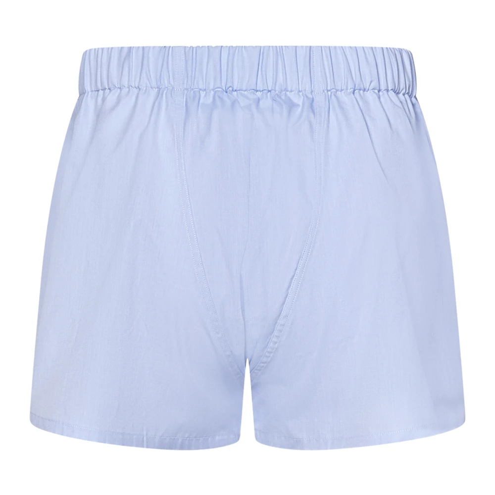 Brioni Heldere Blauwe Katoenen Boxershorts Blue Heren
