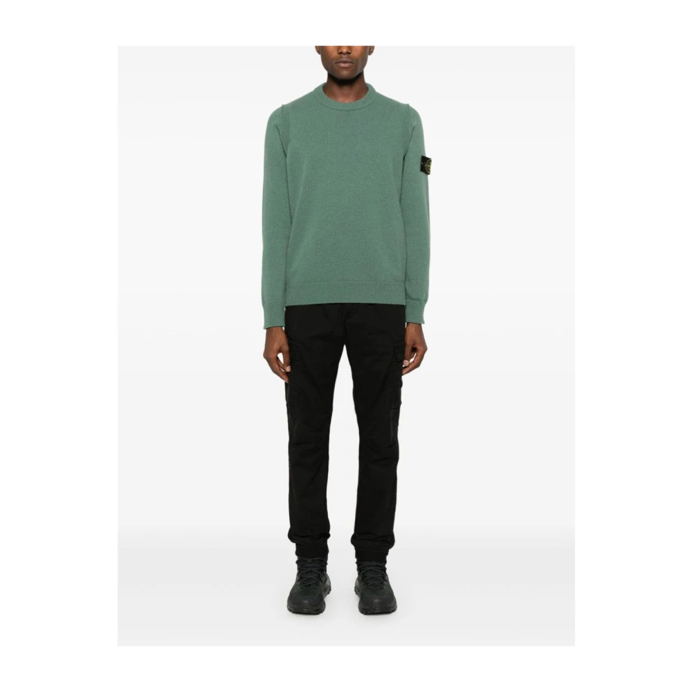 Stone Island Groene Sweatshirt Aw24 Green Heren