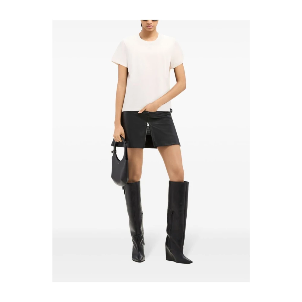 Courrèges Casual Katoenen T-shirt White Dames
