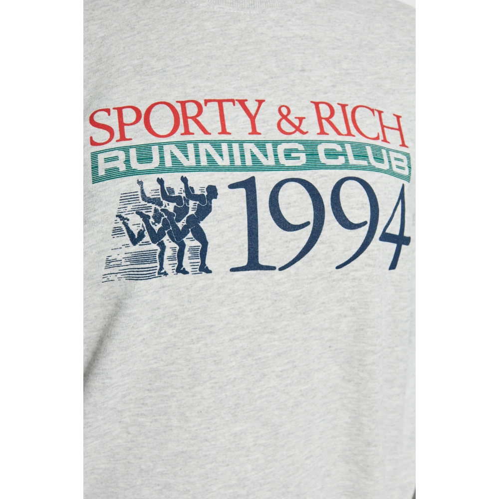 Sporty & Rich Sweatshirt uit de The Mountain collectie Gray Unisex