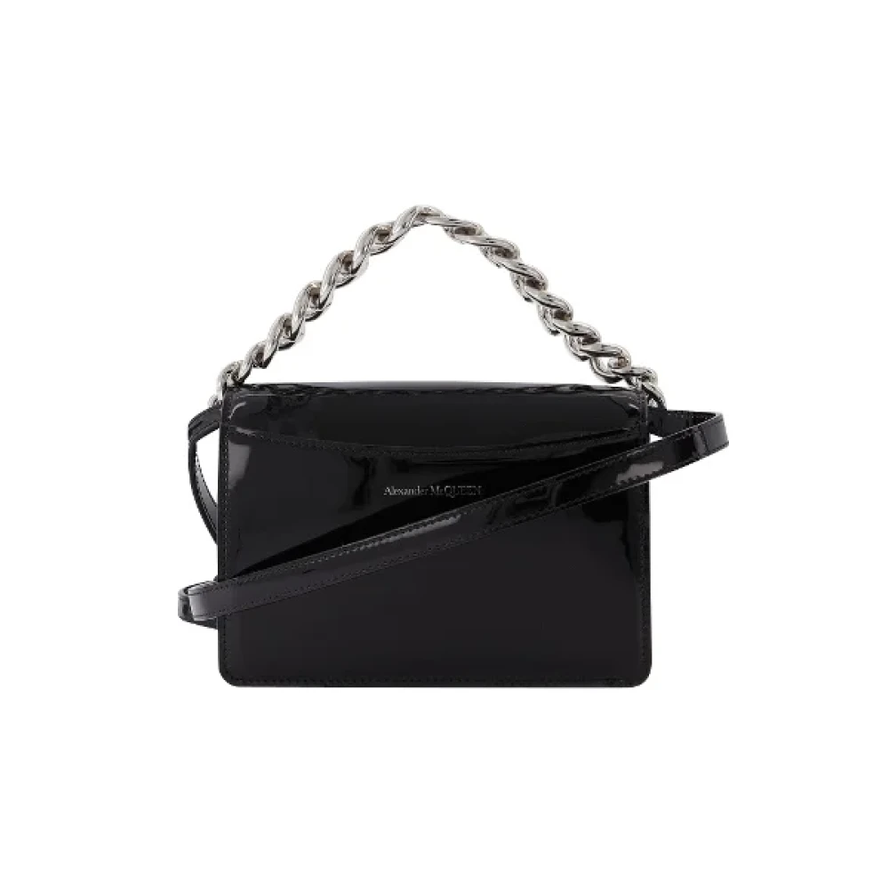 alexander mcqueen Leather handbags Black Dames