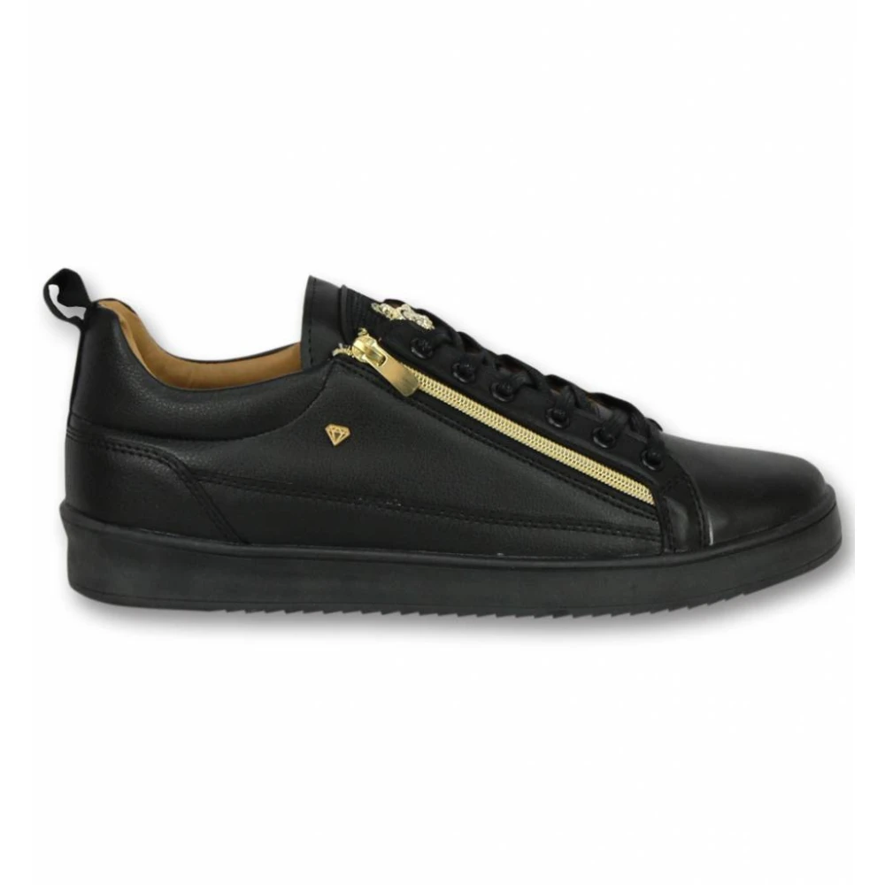True Rise Eleganta skor för pojkar - Sneaker Bee Black Gold - Cms97 Black, Herr