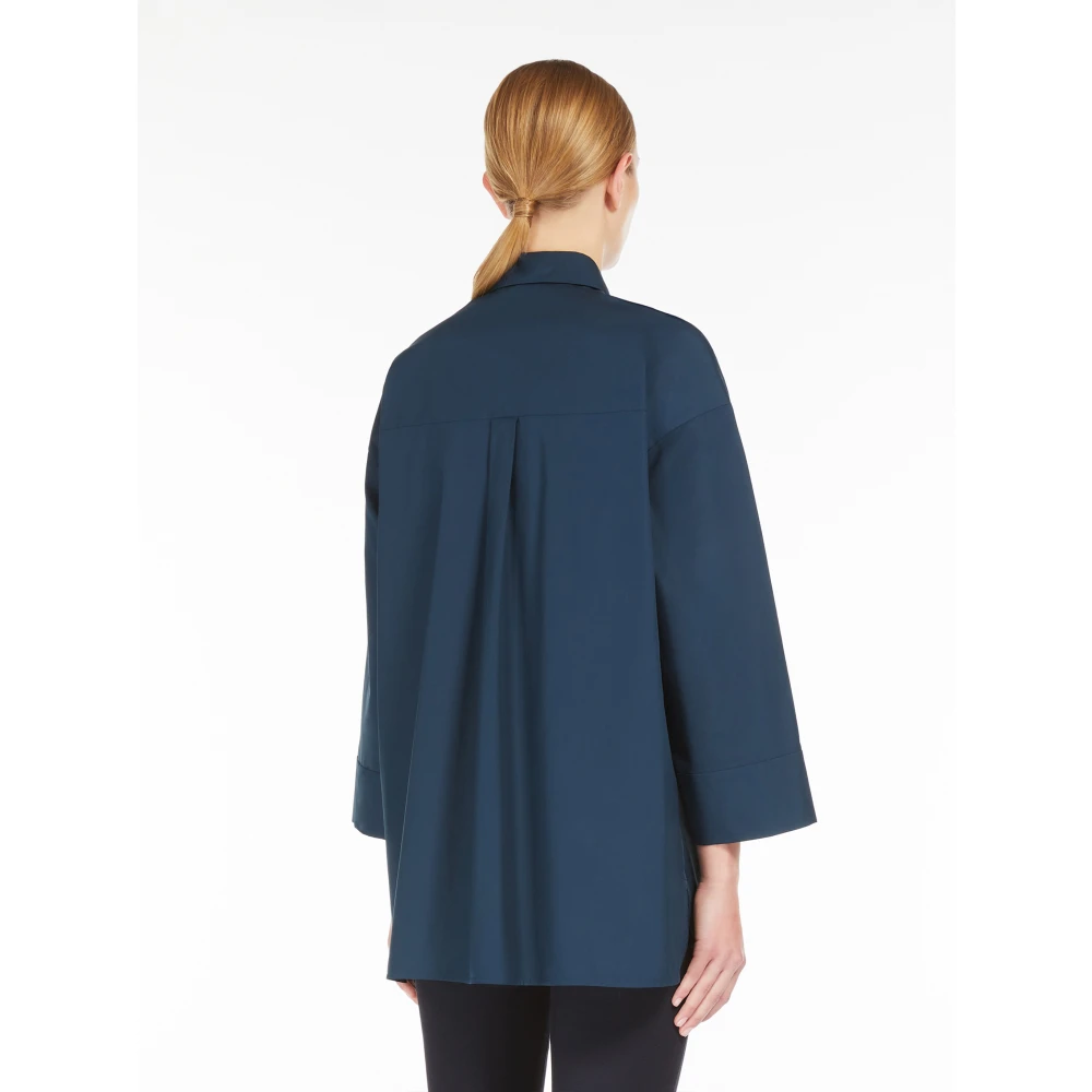Max Mara Kobalt Blauwe Nacht Stijl Jurk Blue Dames