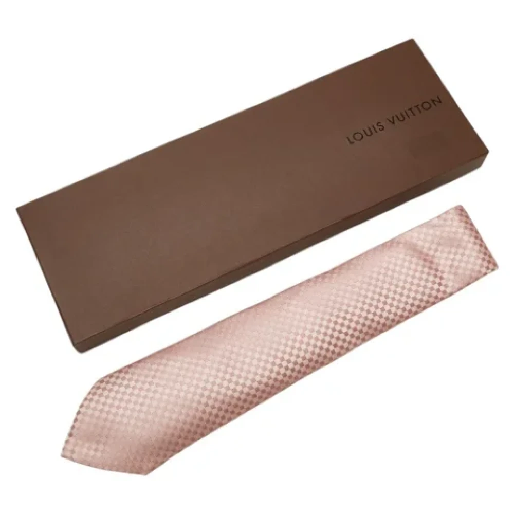 Louis Vuitton Vintage Pre-owned Silk home-office Pink Heren