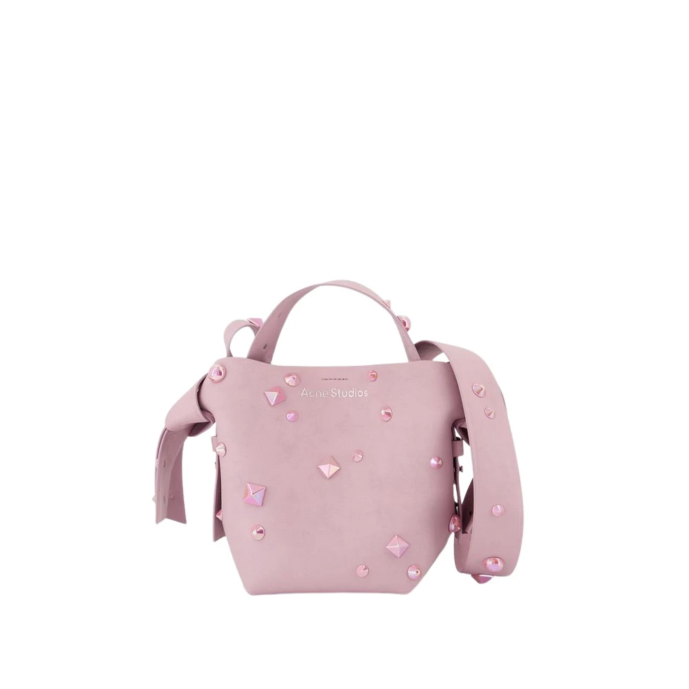 Acne Studios Women's Pink Leather Mini Crossbody Bag