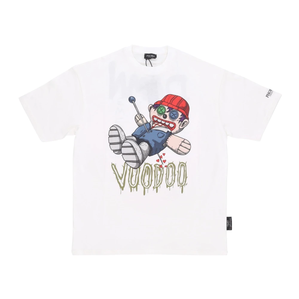 Phobia Archive Uomo Bianco Voodoo Print Tee
