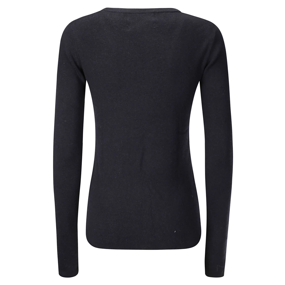 Extreme Cashmere Lange mouwen T-shirt in Palingstijl Blue Dames