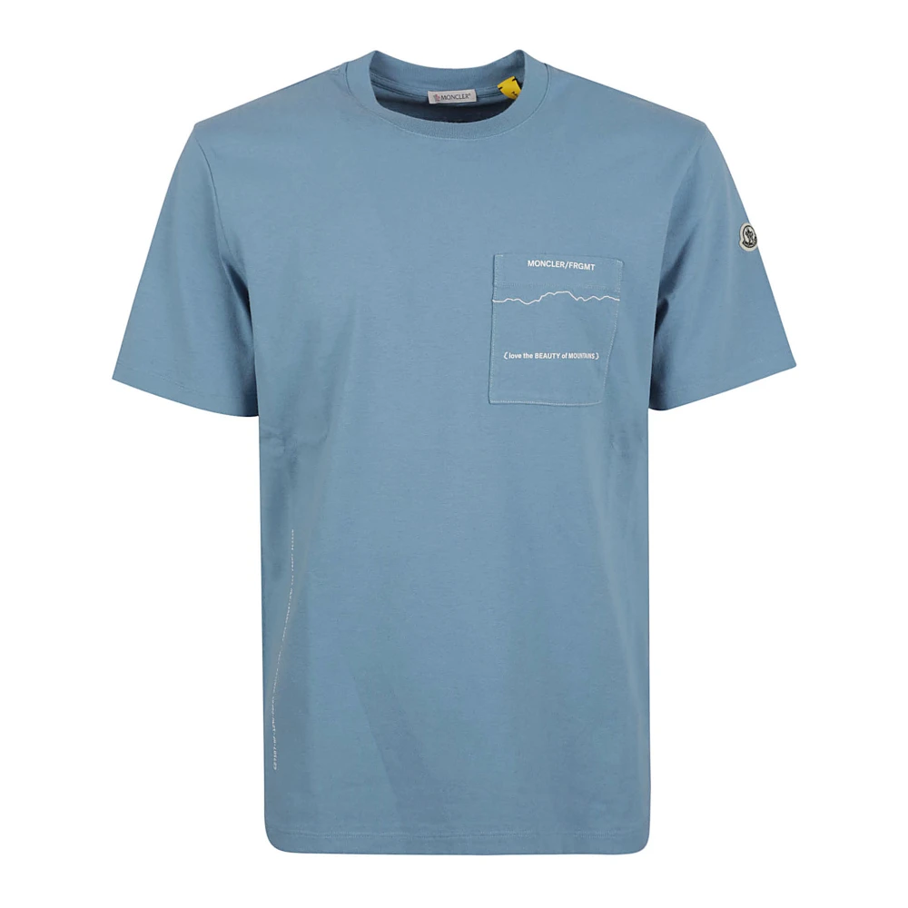 Moncler Genius T-shirts och Polos Blue, Herr