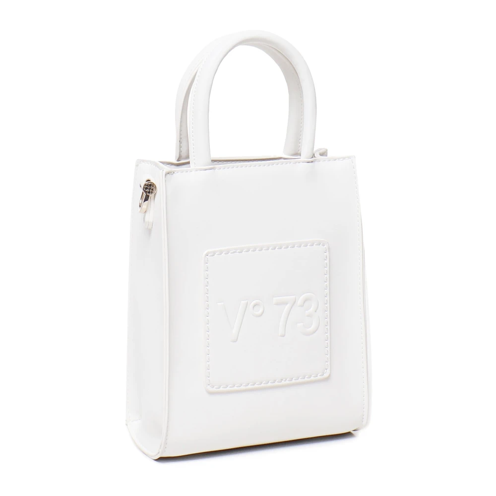 V73 Witte Eco-Leren Telefoontas met Band White Dames
