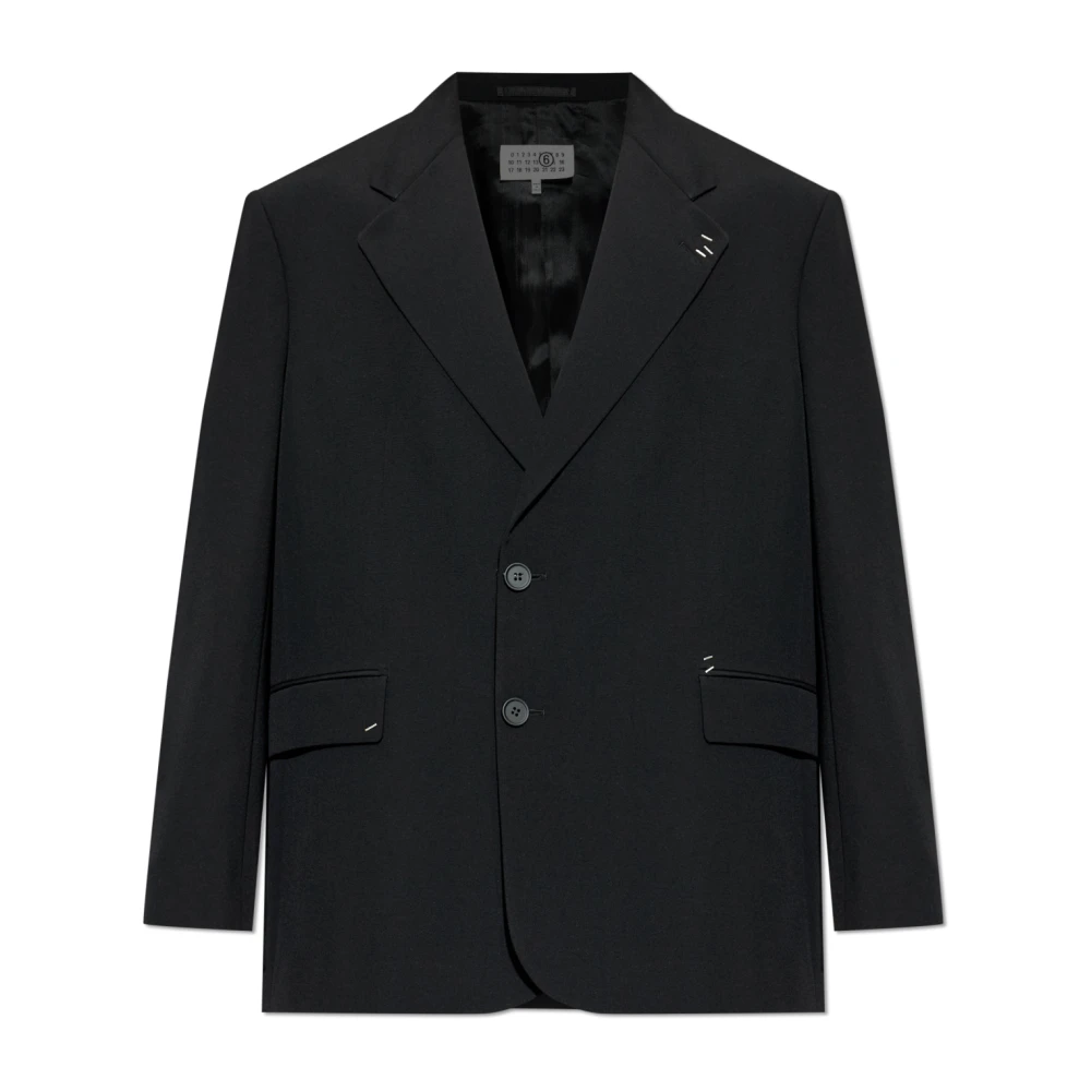 Mm6 Maison Margiela Herren Schwarz Jacken, K, Xlgröße: