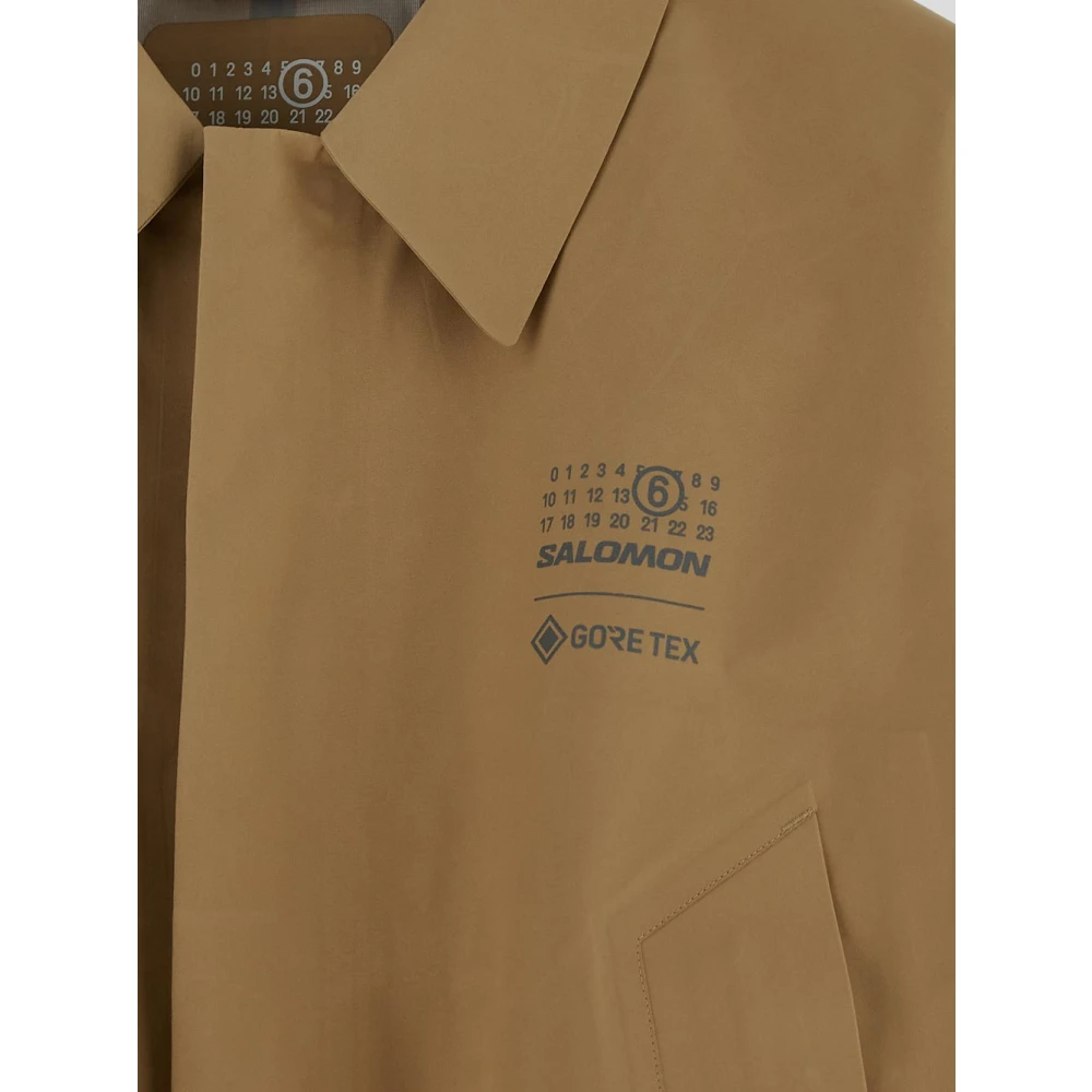 MM6 Maison Margiela Waterdichte Gore-Tex Jas Beige Heren