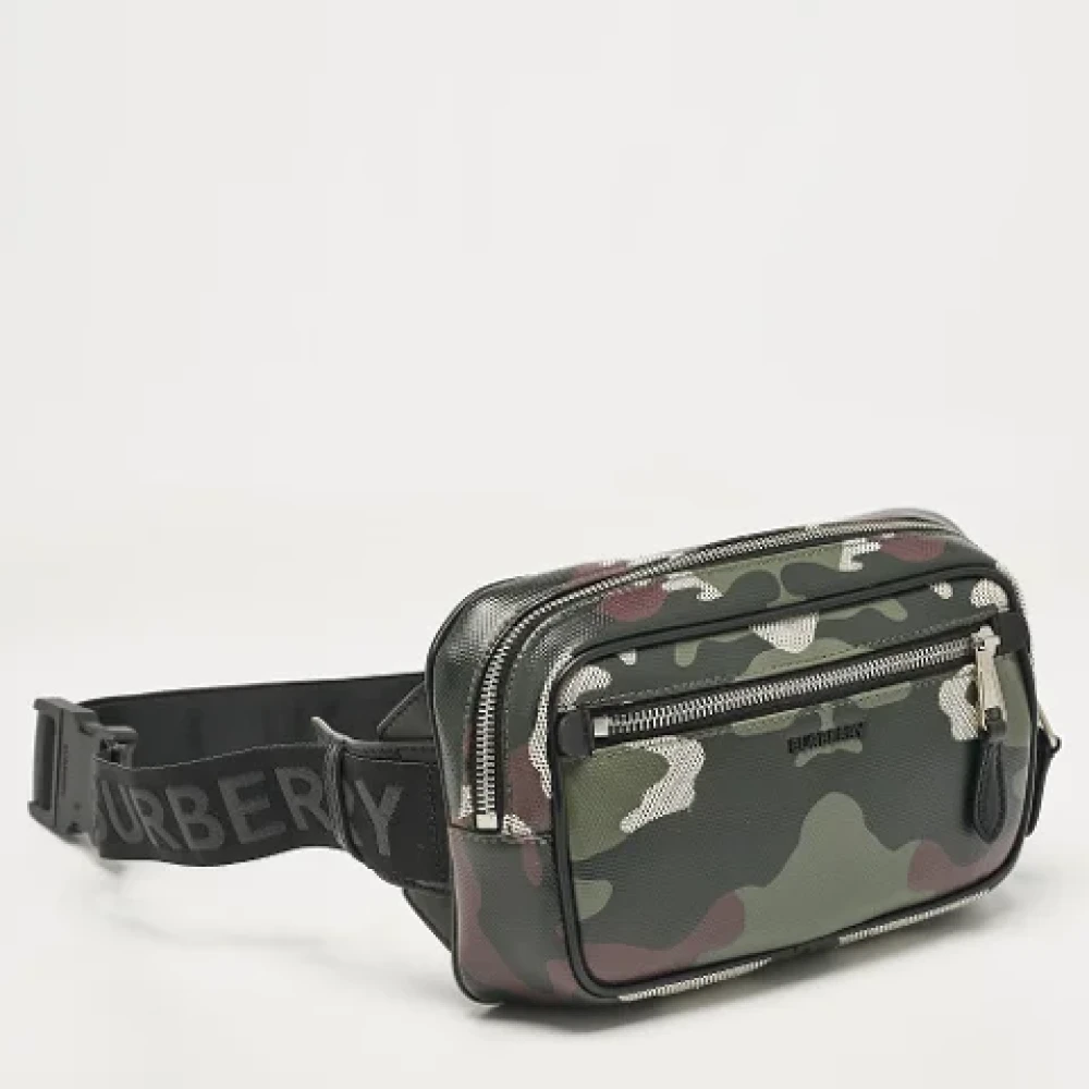 Burberry Vintage Pre-owned Fabric crossbody-bags Green Heren