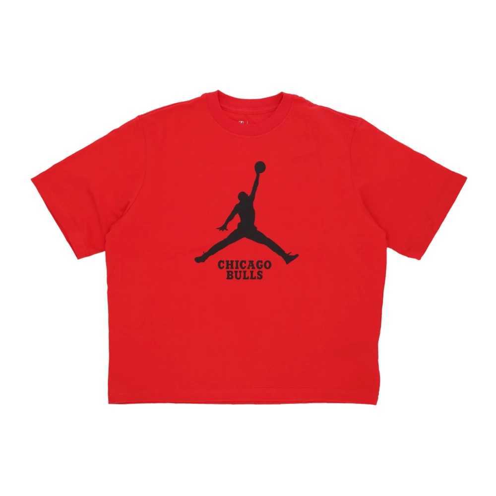 Jordan Rode NBA Essential Boxy Tee Red Dames
