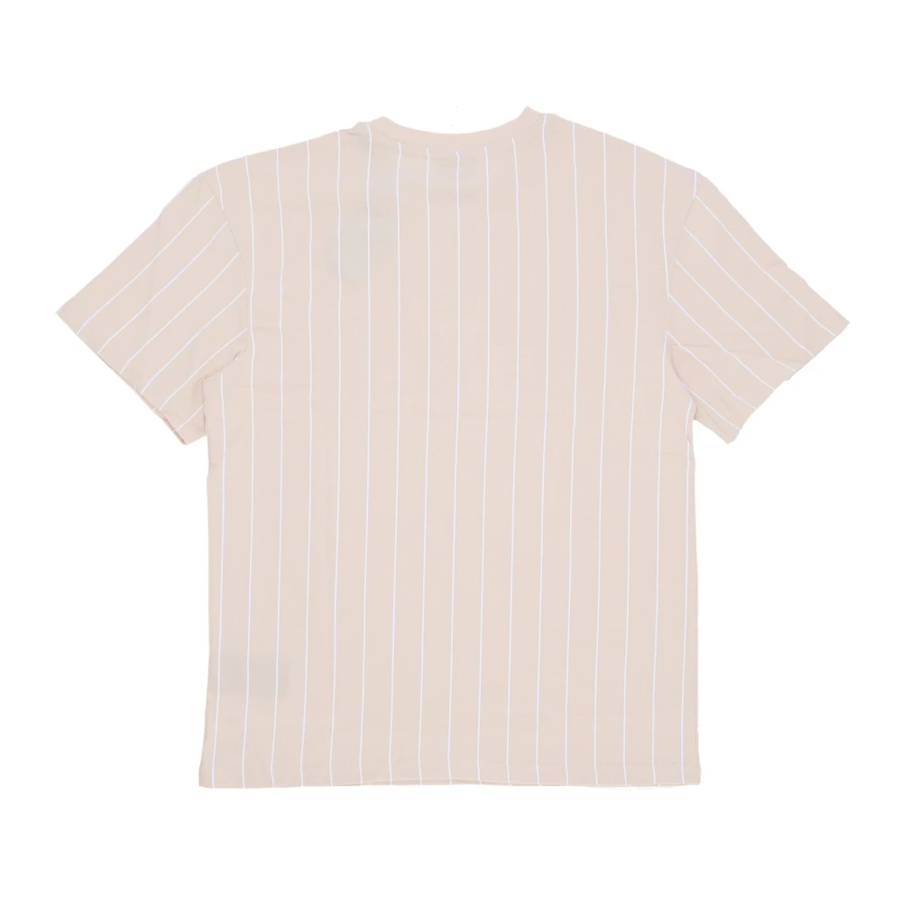 Karl Kani Essentiële Pinstripe Tee T-shirt Beige Heren
