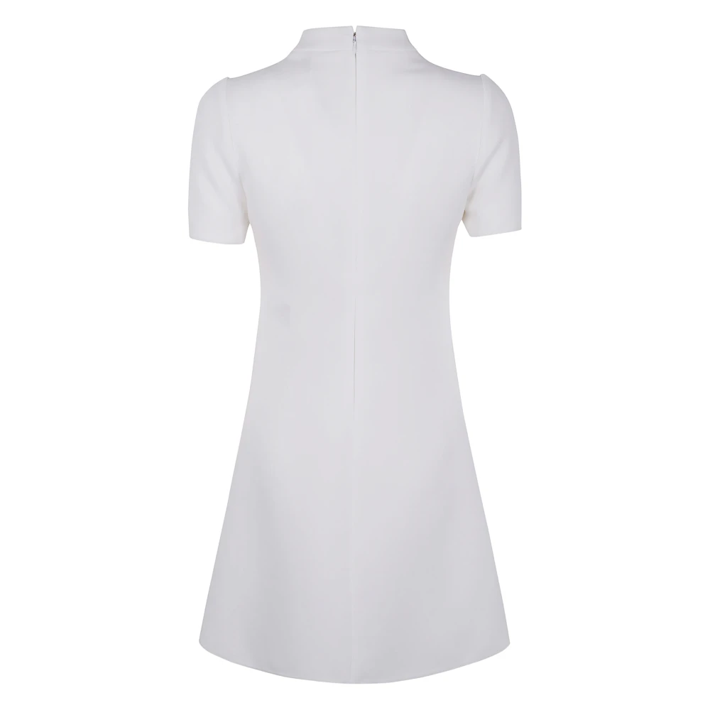 Courrèges Heritage White A-Line Korte Mouw Jurk White Dames