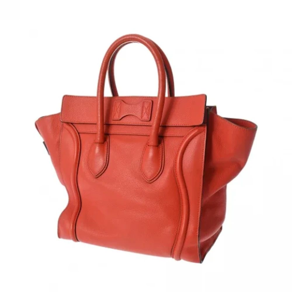 Celine Vintage Pre-owned Leather celine-bags Orange Dames