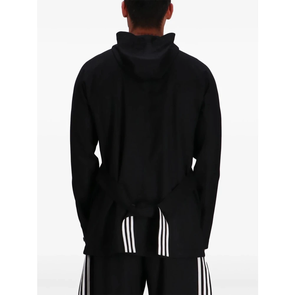 Y-3 Zwart Logo-Print Track Jacket Black Heren