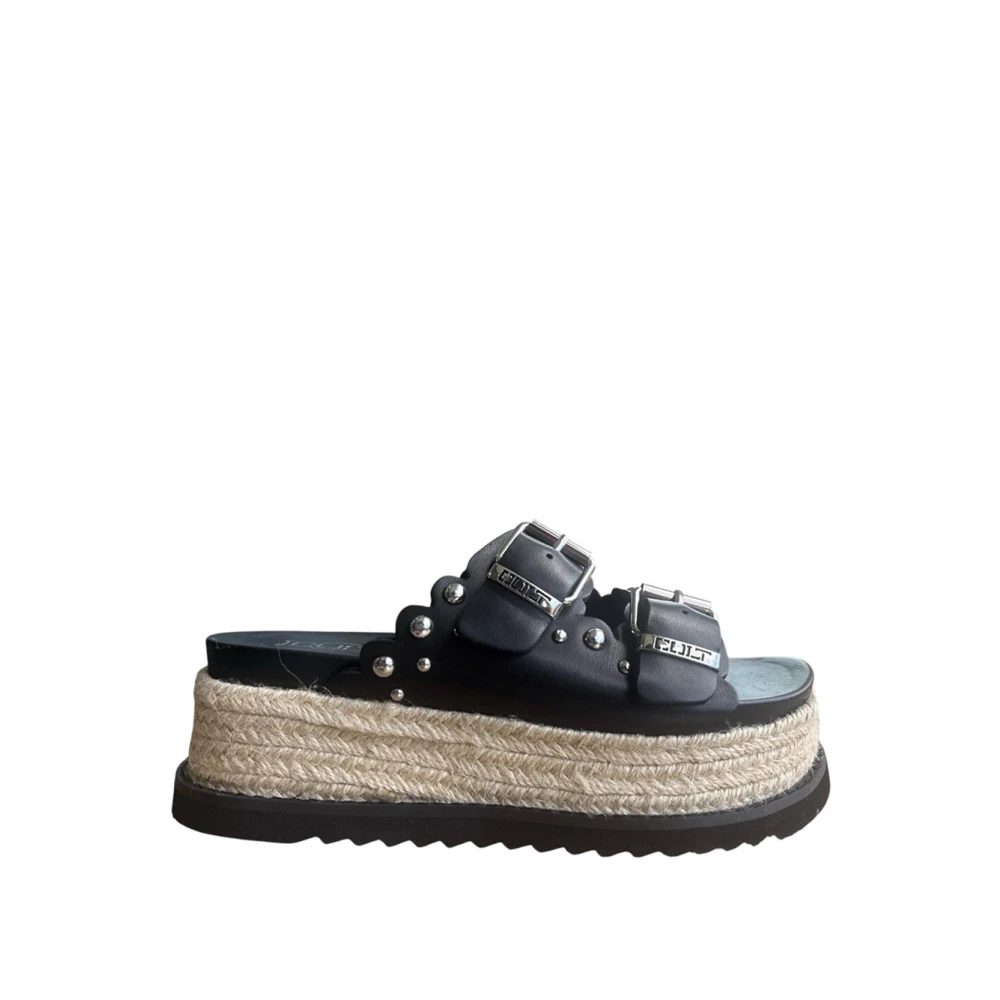 Cult Vrouw Zwart Schoenen Dames, 41 Eu, Wol, Doja Sandal