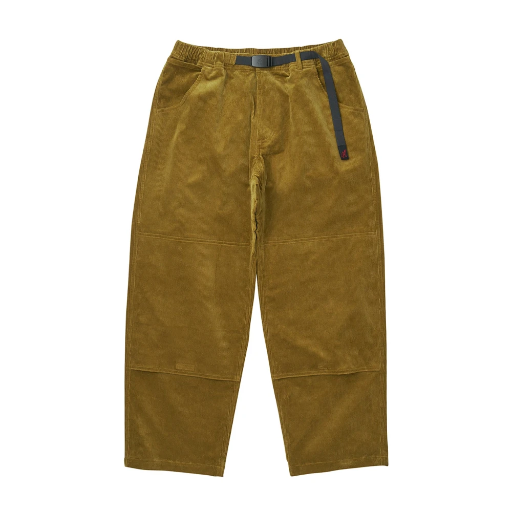 Gramicci Mosterd Corduroy Dubbele Kniebroek Green Heren