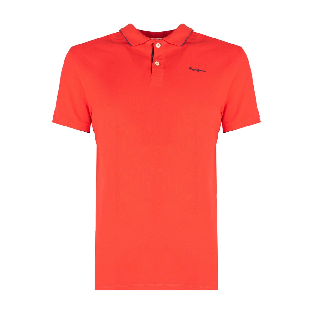 Pepe Jeans ; Lucas; polo t -skjorta Red, Herr