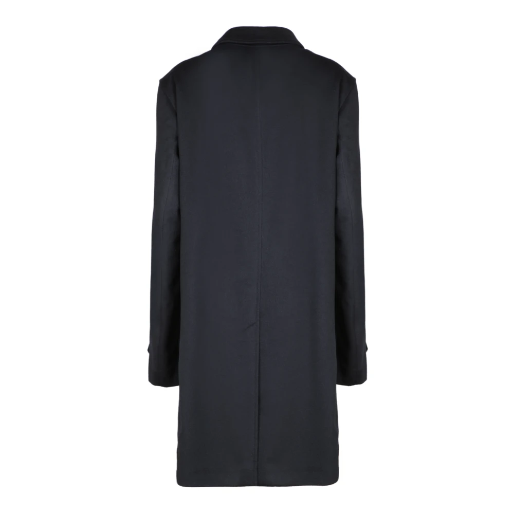 Herno Luxe Blauwe Kasjmier Jas Blue Heren